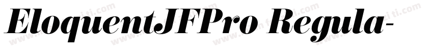 EloquentJFPro Regula字体转换